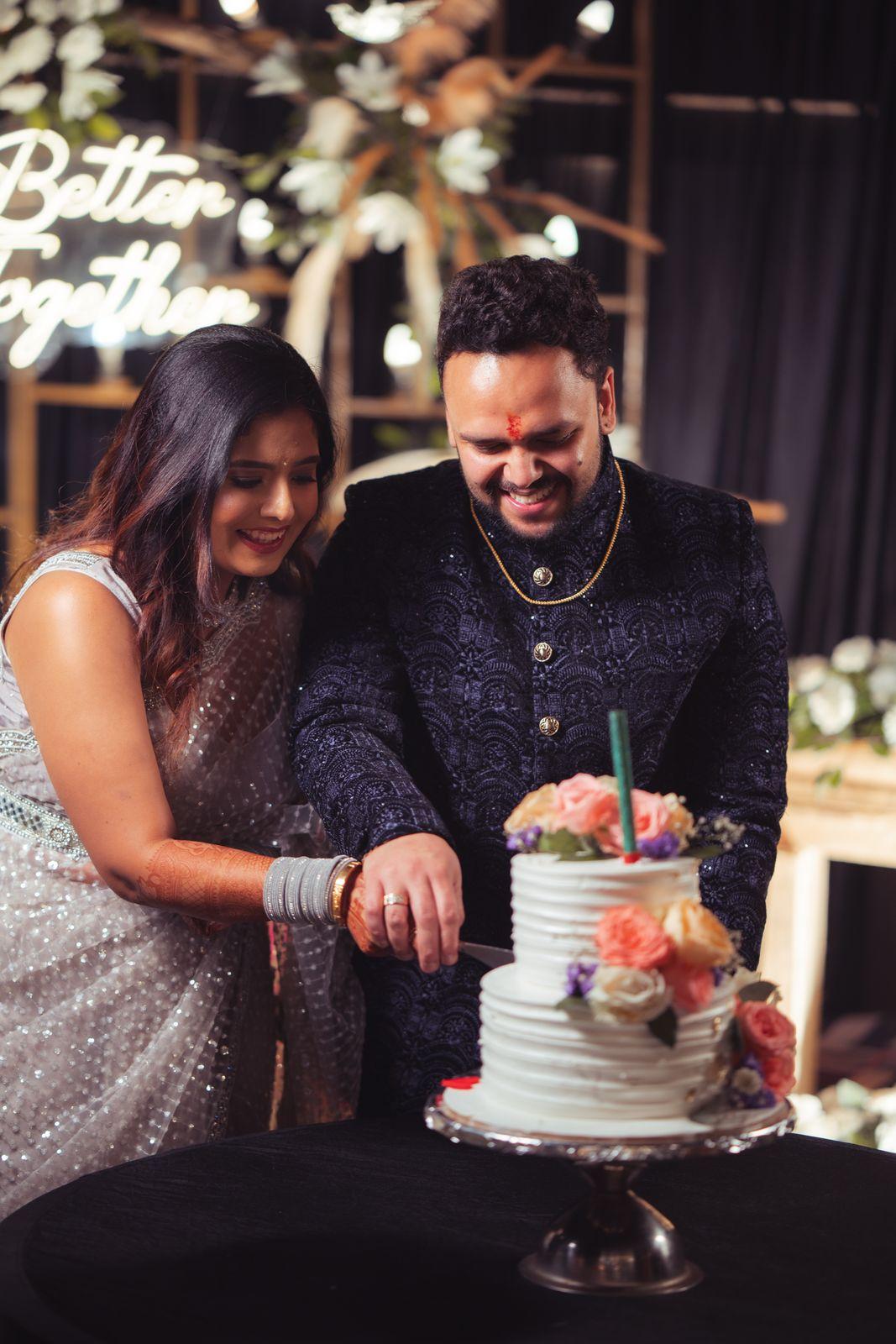 Cutting the cake together